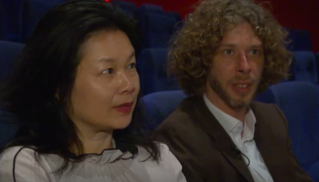 Yan Ting en Robert op de Belgische tv